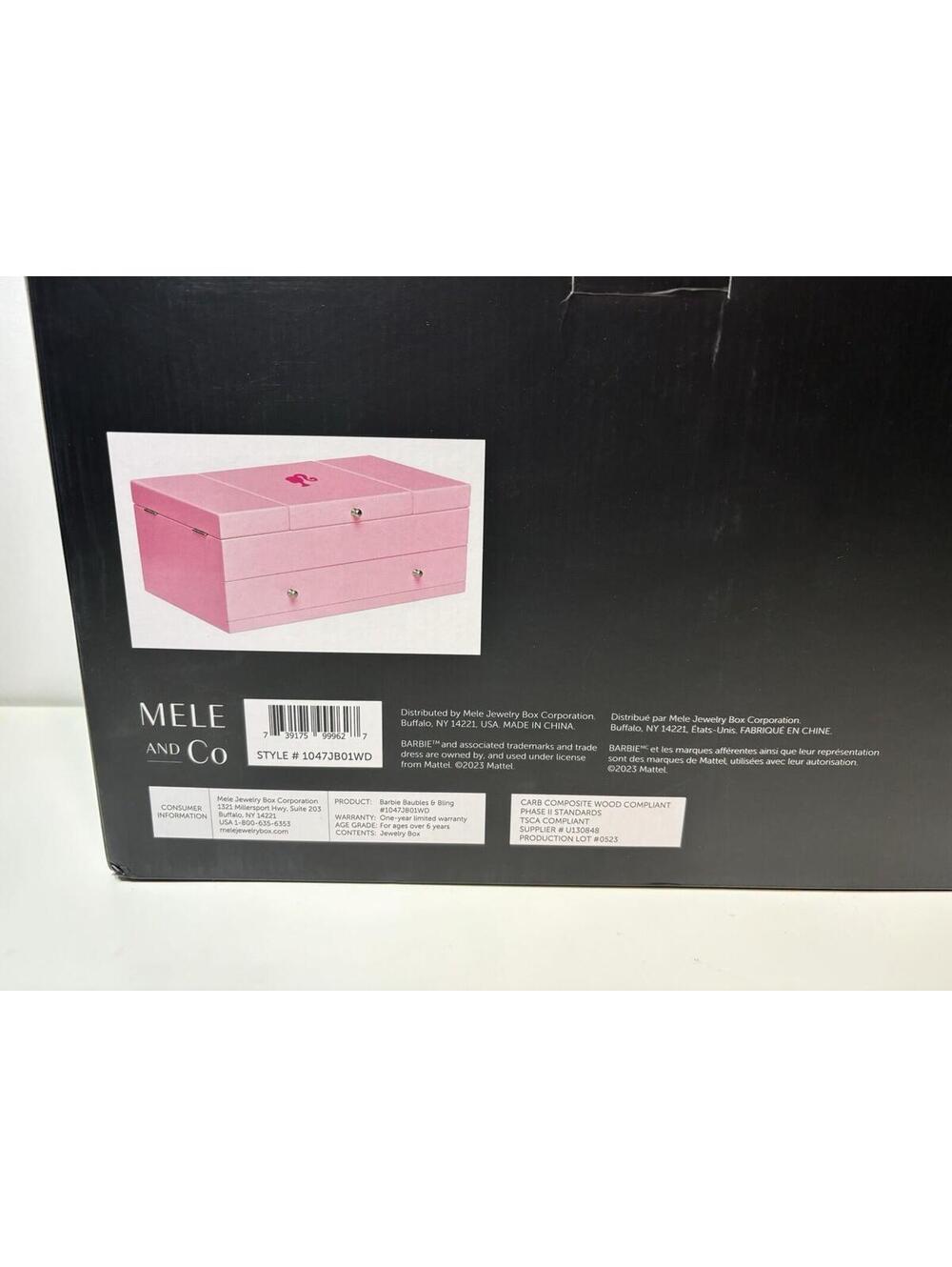 Barbie Baubles Wooden Jewelry Box by Mele and Co - Bling & Style! - Picture 4 of 14